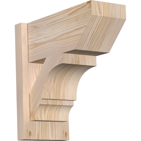 Ekena Millwork Balboa Slat Smooth Outlooker, Douglas Fir, 7 1/2"W x 16"D x 16"H OUT08X16X16BOA06SDF - main